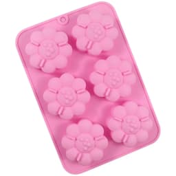 6 Cavity Silicone molds Flower Soap Mold DIY Handmade Soap Mold Handmade Chocolate Biscuit Cake Decoration for Baking Mold Craft