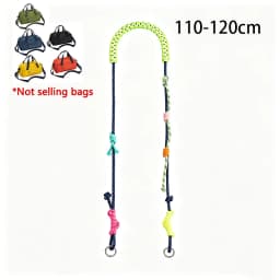 Outdoor Multicolor Rope Braided Bag Strap Handbag Modification Crossbody Strap Detachable Bag Shoulder Belt Strap Replacement