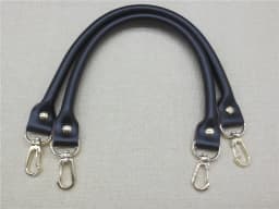 2Pcs Leather Women Bag Strap Solid Color Replacement DIY Portable Belt Metal Buckle Bag Accessories Handles for Handbag 40CM