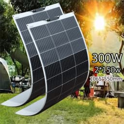 150W 300W 450W 600W Flexible Solar Panel 12V Solar Charging Panels Battery Charger Photovoltaic Panel for Home Balcony Camper RV