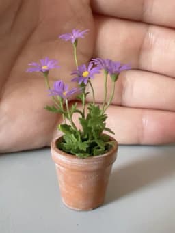 1:6 Miniature Plant Set, Handmade Realistic Fern Maple Caladium Potted,Exclusive Custom Sizes BJD Dollhouse Garden Bjd Decor Art