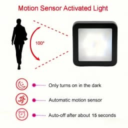 Intelligent Infrared Human Motion Sensing Nightlight Cupboard Bedroom Corridor Light Up At Night Easy to Install LED Night Light