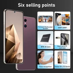 K-Touch Smartphone S26 Ultra 7.3 Inch Android 15 Mobile Phones Original Cell phone 16+48MP Camera 7800mAh 5G Dual SIM Face Unlocked Cellphones