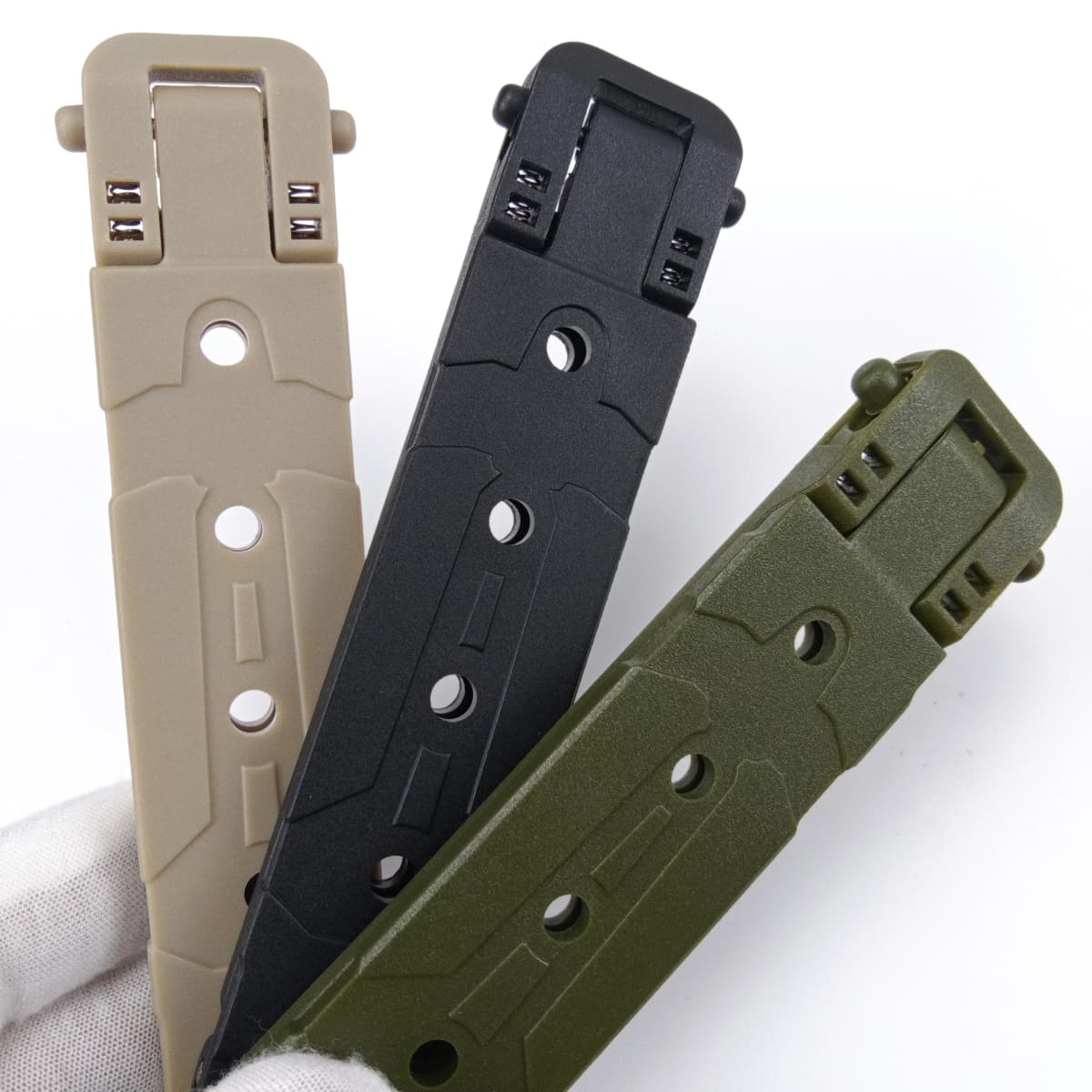 1Piece MOLLE-LOK System Scabbard Back Clip K Sheath Waist Clip KYDEX Scabbard Carrying Clip K Sheath MOLLE Buckle with Screws
