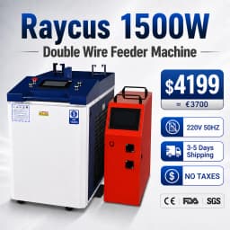 3000W Raycus Laser Welder with Dual Wire Feeder Machine 4 in 1 Laser Welding Cleaning Cutting Machine Handheld for Metal