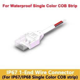 5pcs Flexible COB Strip Fast Connector 8mm 10mm Width COB Strip LED Tape FOB Solderless Joint Wire Right Angel Connectors
