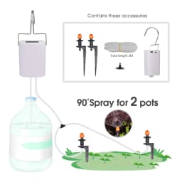 Pump Timer Watering Irrigation Kit for Balcony Indoor Bonsai Plants 2/4/8 Drippers Micro Controller System Home Garden Sprinkler