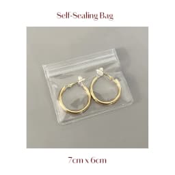 10/20 Pieces Self-sealing Bracelet Earrings Plastic Transparent Jewelry Gift Storage PVC Bag For Small Business Customize Logo