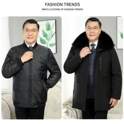 Windbreaker Men's Down Coats And Parkas Winter Jacket Man White Goose Down Jacket Puffer Jackets Padding Detachable Inner HXY196