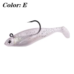 1PCS Silicone Soft Bait 75mm/9.5g Swim Tail Jigging Wobblers Fishing Lure Artificial Spoon Rubber Baits Sea Bass Pike Tackle