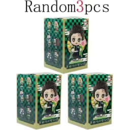 Hot sold 1-12pcs Anime Demon Slayer Model Tanjiro Kamado Nezuko cartoon figure PVC model ornament child Christmas Halloween gift