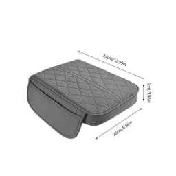 Leather Car Armrest Mat Uiversal Interior Auto Armrests Storage Box Mats Dust-proof Cushion Cover Armrest Protector W/Organizer