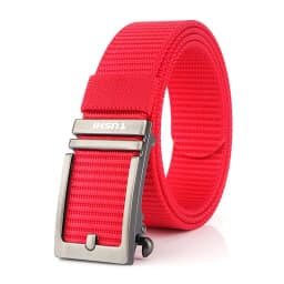 KOLBER Thick Casual Belt for Men Metal Automatic Buckle Soft Real Nylon Tactical Outdoor Belt Non-Hole Work Belt Male Waistband