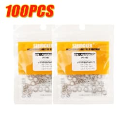 Heavy Duty Terminal Tackle Fishing Connection Ring Accessories Stainless Steel Fishing Split Rings Lure Connection Ring Set