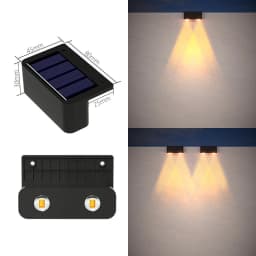 LED Solar Garden Lights Super Bright Waterproof Solar Powered Lamps Balcony Stairs Street Lighting Outdoor Sunlight led Lights