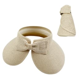 New Women Summer Visors Hat Foldable Sun Hat Wide Large Brim Beach Hats Straw Hat Chapeau Femme Beach UV Protection Cap