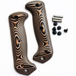 1 Pair G10 Composite Blade Handle Patch for KB BK2 Knife with Screw Knife Handle Grips Material DIY Accessories