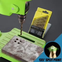 13Pcs M42 5% Cobalt Twist Drill Bit Set, Heavy Duty HSS Drill Bits for Hard Metal, Stainless Steel & Cast Iron