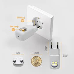 LED Night Light With Motion Sensor Light EU US Plug Socket Lamps Children Night Lights Wireless Wall Bedside Bedroom Night Lamp