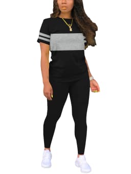 Women's Summer Casual Set Fashionable Comfortable Ensemble Ladies Clothing Outfit