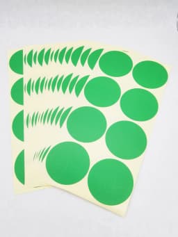 120pcs 50mm /2" Round Blank Silver Gold Company Stamp Seal Hademade Colours Label Sticker
