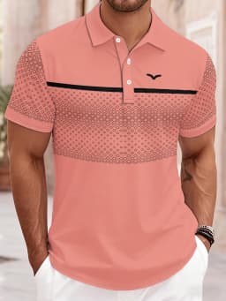 2026 Summer Men's Polo Shirt - 3D Printed Design Breathable Lightweight Stylish and Fashionable Outdoor Men's Clothing