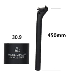 ELITAONE MTB Carbon Seat Post 20mm Offset 25.4-31.6mm Clamp 350-450mm Length Mountain/Road Bike Seatpost Lightweight Design