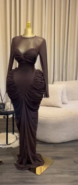 CM.YAYA Women Long Sleeve Patchwork Ruched Smock Maxi Long Dress 2026 Sexy Girl Vacation Trendy Party Birthday Dresses Vestidos