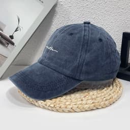 1pc Faith Printed Retro Street Style Distressed Men Women Baseball Cap for Women,summer Casual Outdoor Ideal Match Flat Caps