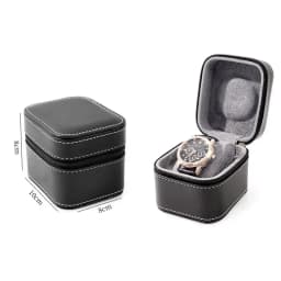 Watch Travel Case PU Leather Zipper Watch Box Organizer Watch Storage Box Jewelry Series Storage Display Case Gift box
