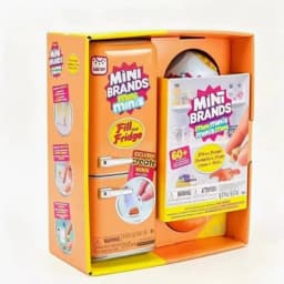 In Stock Genuine Zuru Mini Brands Mini Fridge Set With Original Packaging Blind Box Openable Fridge Door Anime Figure Mystery