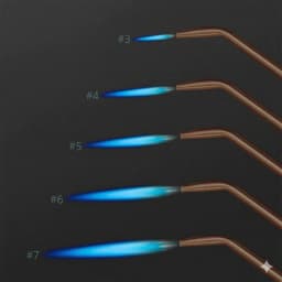 5pcs Little Smith Gas Torch Tips Portable Acetylene Oxygen Torch  Accessories Supplies for Jewelry