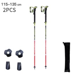 Folding Trekking Poles Carbon Fiber 5 Section Ultralight Hiking Sticks for Trail Walking Climbing Stick Mountaineering With Bag