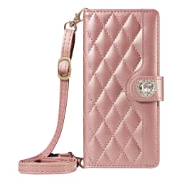 Crossbody Flip Case for Redmi 14C 14R 13C 13 12 11A 10C 10X 10 9C 9A 9 A5 A4 A3 Diamond Leather 3 Cards Wrist Strap Wallet Cover