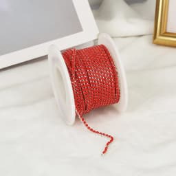 5yards 2mm Top Grade More Colors Acrylic Rhinestone Cup Chain Apparel Rhinestone Trim Sewing Strass Cup Chain For DIY Clothing