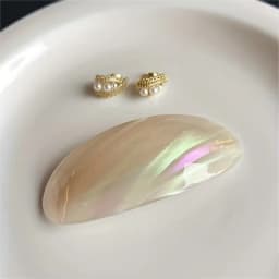French Retro and Elegant Hair Clips - Retro Low Ponytail Clips, Oval-Shaped, Perfect for Both Casual and Formal Hairstyles