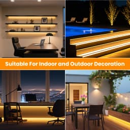12V 24V IP68 COB LED Strip Black PCB 1m-20m 320LEDs/m COB Light High Density RA90 Cool Nature Warm White Waterproof Outdoor Lamp
