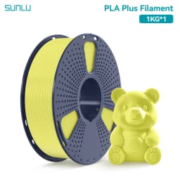 SUNLU 1KG PLA PLUS/ Clear Filament 1.75mm 1000g Spool (2.2lbs) High Toughness Neatly Wound Filament Fit Most FDM Printer