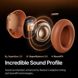 Baseus Inspire XH1 Sound by Bose ANC Wireless Headphone Bluetooth 6.1 48dB Adaptive Noise Cancellation Headset Hi-Res LDAC 100Hr