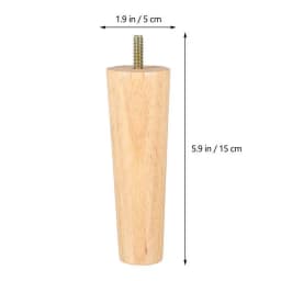 4Pcs Solid Wood Furniture Legs Height 10/12/15CM Straight Sturdy Tapered Sofa Bed Cabinet Table Chair Replacement Furniture Legs
