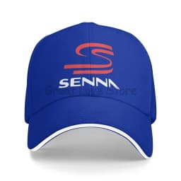 Cool Ayrton Senna Print Sandwich Baseball Cap Motocross Racing Bucket Cap Dad Hat Unisex Snapback Hats for Travel Hiking Fishing