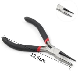 Black Handle Long Nose Mini Pliers Round Flat Long Nose Bent Nose Pliers For Jewellery Making Diy Crafts Necklace Bracelet Tools