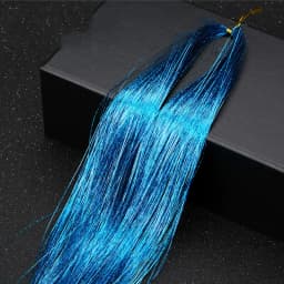 1 Pc Sparkle Shiny Hair Tinsel Hair Extensions Dazzles Women Hippie for Braiding Headdress Hair Braiding Tools Long 100cm