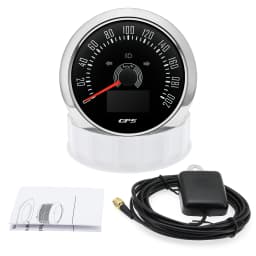 85MM GPS Speedometer 7 Color Backlight Speed Gauge With GPS Antenna For Motorcycle Marine Boat Car Truck Speed Meter12V 24V