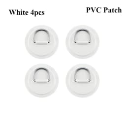 1/4Pcs Surfboard Dinghy Boat PVC Patch PVC D Rings Patch Deck Rigging Sup Board Round Ring Pad Kayaking Boat Surfing Accessories