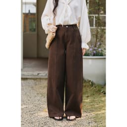 MISHOW Women's High Waist Straight Pants 2026 Spring 100 Cotton Seam Detail Trousers Casual Loose Wide Leg Pants MXF14K1208