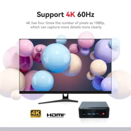 Beelink SER5 Max DDR5 Ryzen7 AMD 6800U/7735HS R3 3200U R5 5500U DDR4 Mini PC 16G 500G NVME Win 11 Triple Screen Desktop Computer