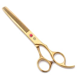 Purple Dragon Dog Grooming Scissors 6.5" 7" Stainless Up Curved Scissors Professional Pet Shears Chunker Thinning Scissors Z3002