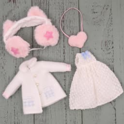 Outfits For ICY DBS Blyth Doll Kawaii Coat White Cute Clothes Suit 1/6 BJD Anime Girl