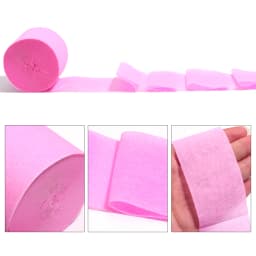 25M/Roll Rainbow Crepe Paper Streamers for Wedding Birthday Party Backdrop Decoration Colorful Paper Crepe Garland Ribbon Decora